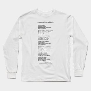 Awakening Divine Self Worth poem Long Sleeve T-Shirt